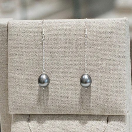 Aureline Tahitian Pearl Drop Earrings