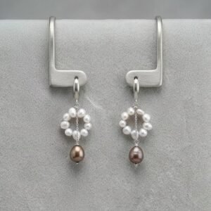 Aureline Infinity Pearl Drop Earrings