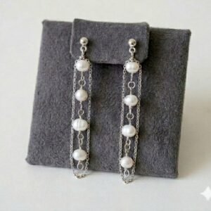 Aureline Flow Pearl Drop Earrings