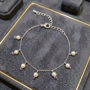 Aureline Pearl Charm Bracelet