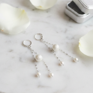 Aureline Cascade Pearl Earrings