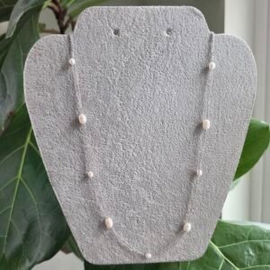 Aureline Layered Pearl Chain Necklace