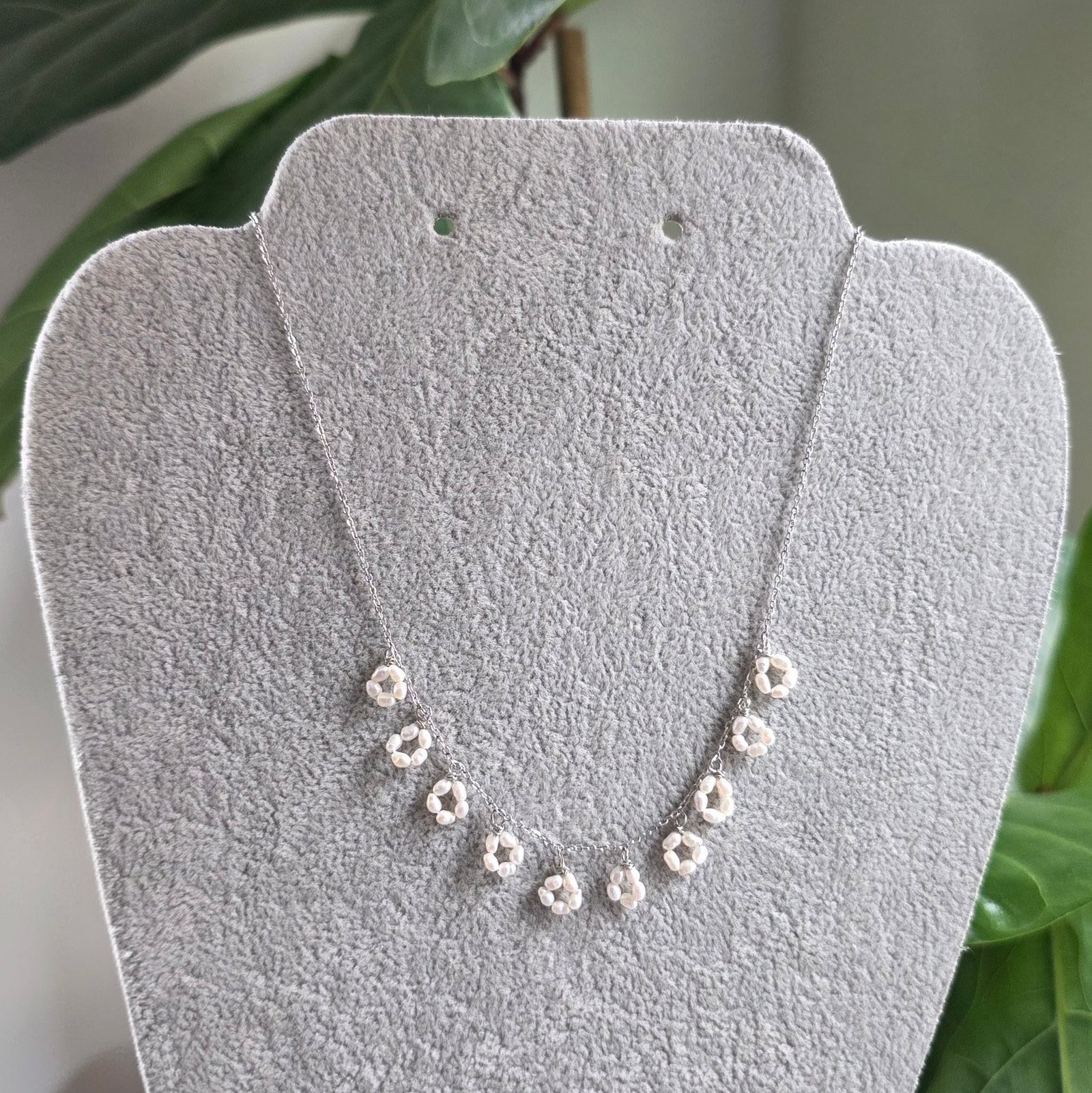Aureline Pearl Garden Choker