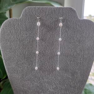Aureline Pearl Line Earrings
