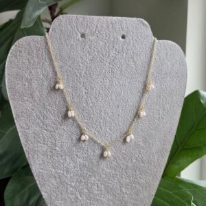 Kalaa Pearl Charm Choker