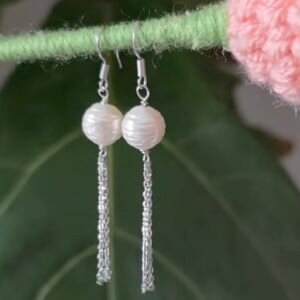 Aureline Pearl Tassel Earrings